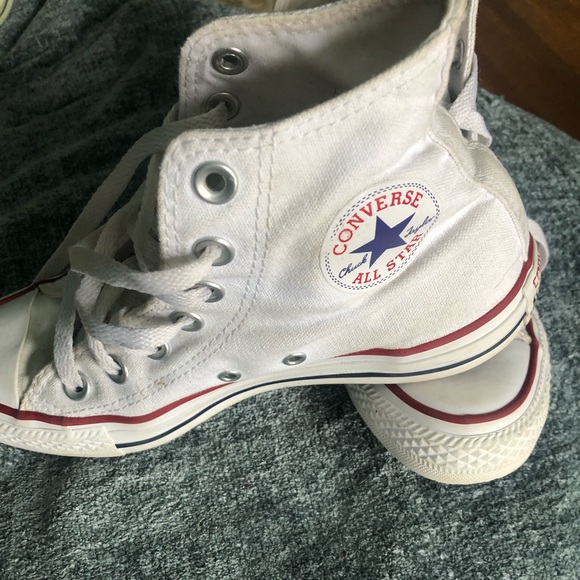 Converse Shoes - White high top Converse